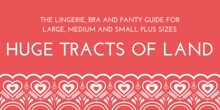 Huge Tracts of Land: The Lingerie, Bra and Panty Guide for Plus Sizes