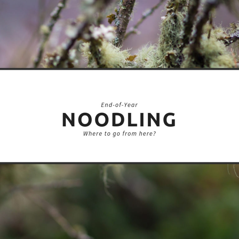 Noodling on social media and blogging