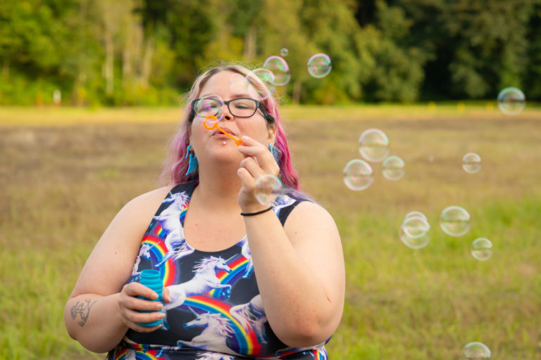 Beautiful River Portrait Session in Washington State with Ms. G | Body-Positive Photography in Seattle, WA