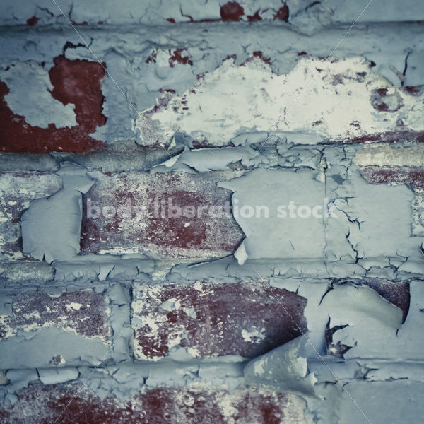 Abstract Background Stock Photo: Brick Wall with Peeling Paint - Body Liberation Photos