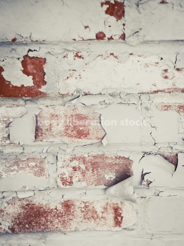 Abstract Background Stock Photo: Brick Wall with Peeling Paint - Body Liberation Photos