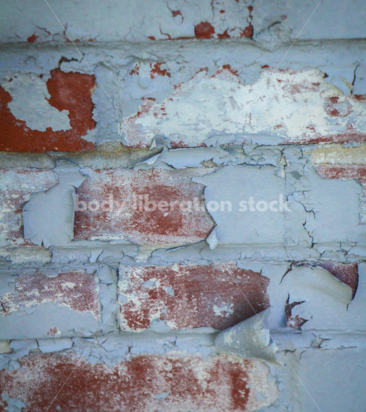 Abstract Background Stock Photo: Brick Wall with Peeling Paint - Body Liberation Photos