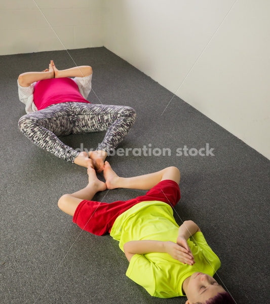 Body Positive Fitness Stock Image: Family Yoga Class - Body positive stock and client photography + more | Seattle