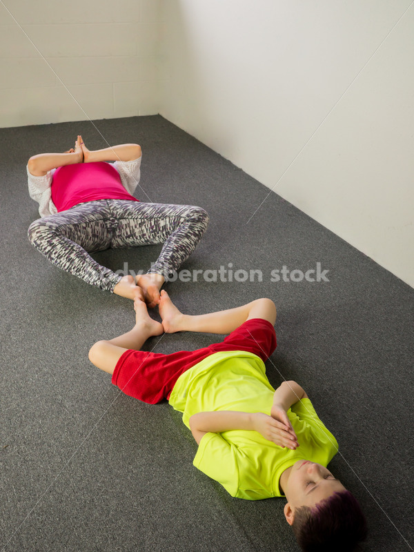 Body Positive Fitness Stock Image: Family Yoga Class - Body positive stock and client photography + more | Seattle