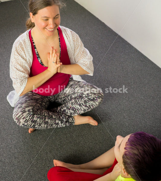 Body Positive Fitness Stock Image: Family Yoga Class - Body positive stock and client photography + more | Seattle