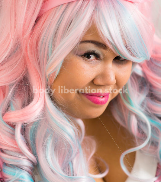 Cosplay Stock Photo: Plus Size Lolita with Teddy Bear - Body Liberation Photos