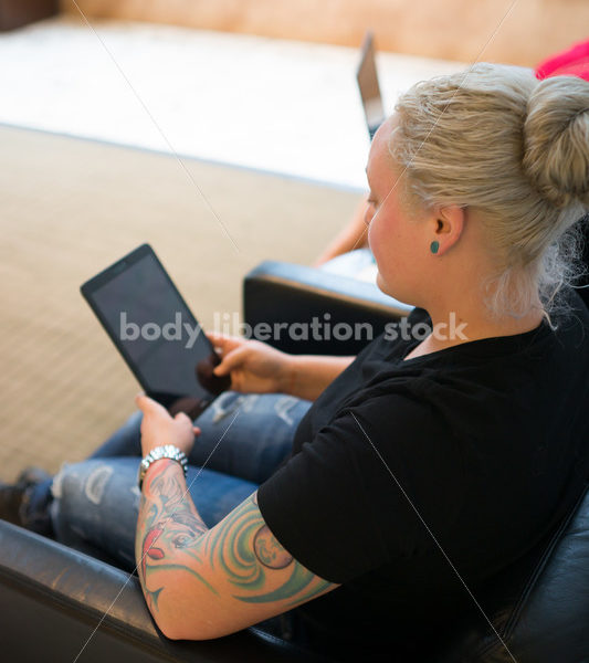 Diverse Business Stock Image: LGBT Women Work and Collaborate in Office Building - Body Liberation Photos