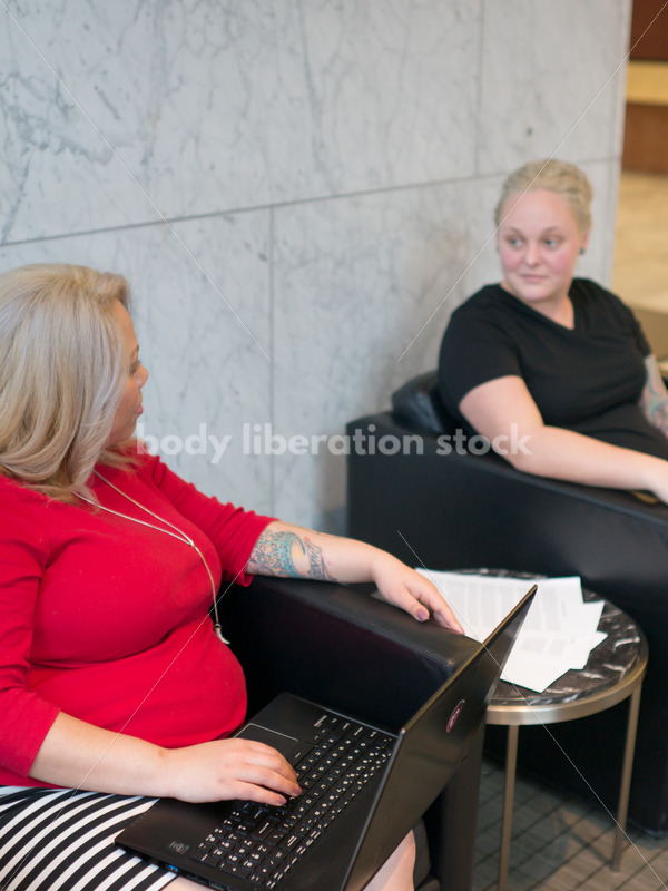 Diverse Business Stock Image: LGBT Women Work and Collaborate in Office Building - Body Liberation Photos