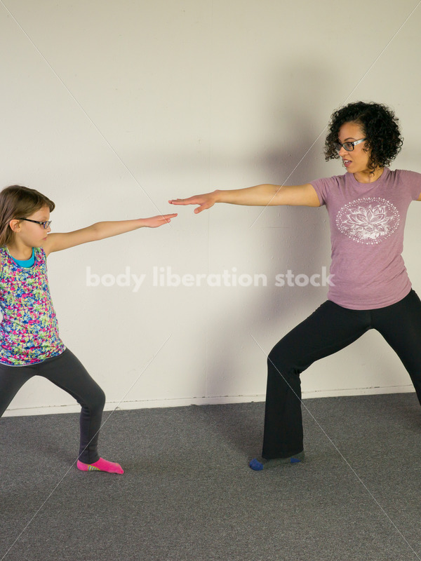 Diverse Stock Image: Family Yoga Class - Body positive stock and client photography + more | Seattle