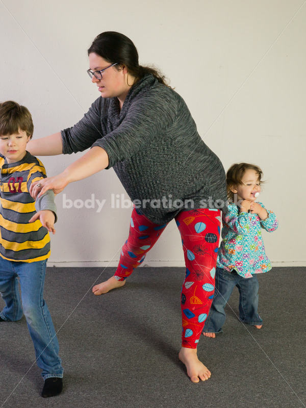 Diverse Stock Photo: Family Yoga Class - Body positive stock and client photography + more | Seattle