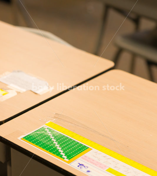 Education Stock Image: Classroom Desks - Body Liberation Photos