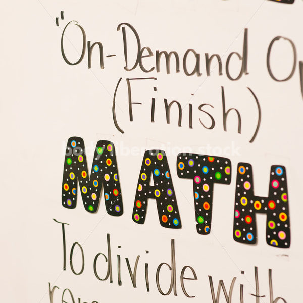 Education Stock Photo: Math-Related Writing on Whiteboard - Body Liberation Photos