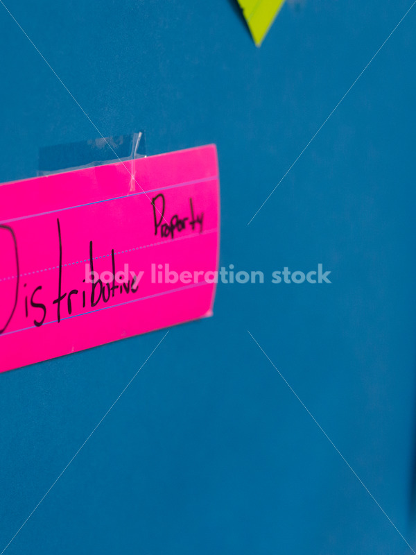 Education Stock Photo: Student Handwriting on Bulletin Board - Body Liberation Photos