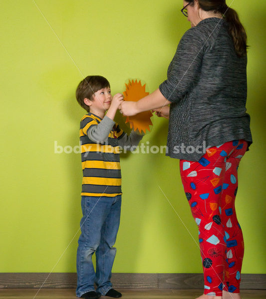 Health at Every Size Stock Photo: Family Yoga Class - Body positive stock and client photography + more | Seattle