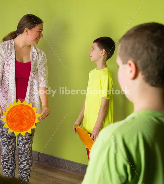 Health at Every Size Stock Photo: Family Yoga Class - Body positive stock and client photography + more | Seattle