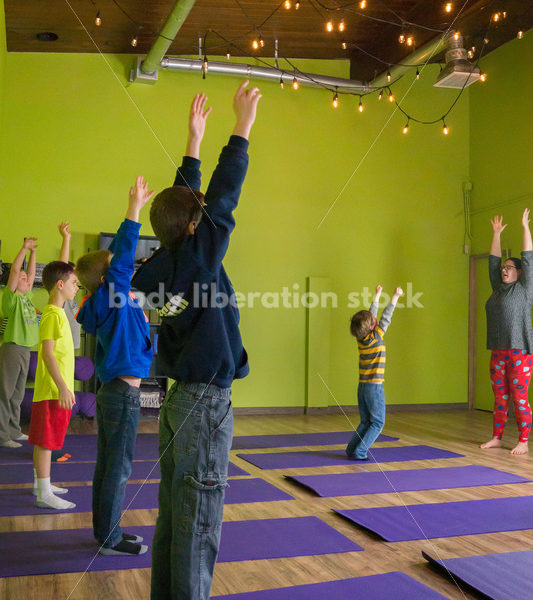 Health at Every Size Stock Photo: Family Yoga Class - Body positive stock and client photography + more | Seattle