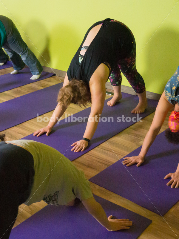 Health at Every Size Stock Photo: Family Yoga Class - Body positive stock and client photography + more | Seattle