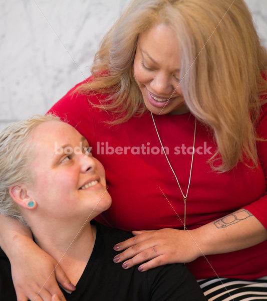 Human Rights & LGBT Stock Photo: Lesbian Couple - Body Liberation Photos