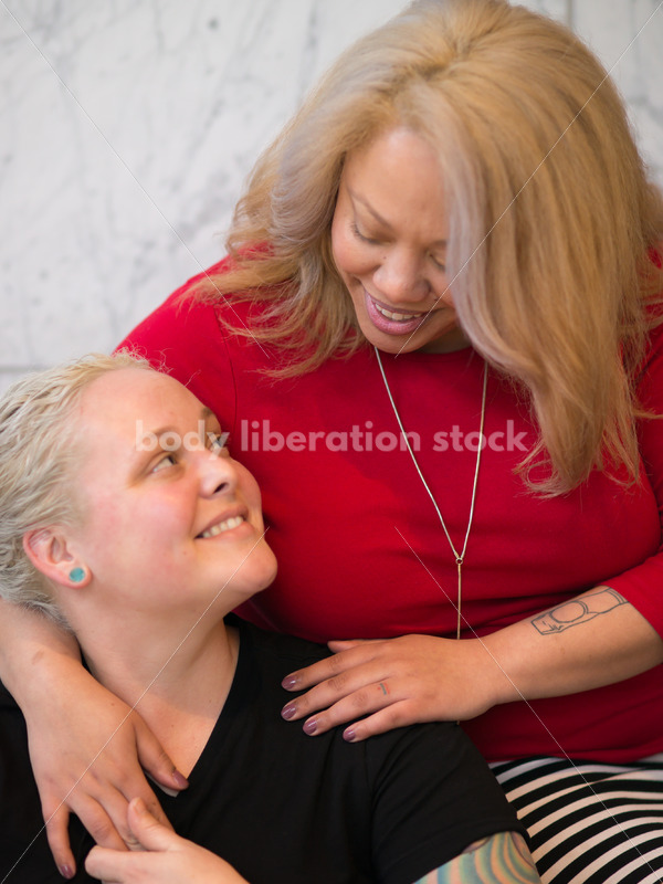 Human Rights & LGBT Stock Photo: Lesbian Couple - Body Liberation Photos