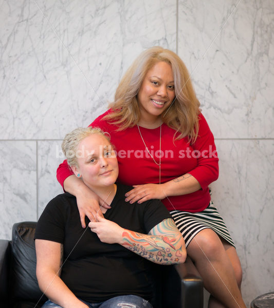 Human Rights & LGBT Stock Photo: Lesbian Couple - Body Liberation Photos