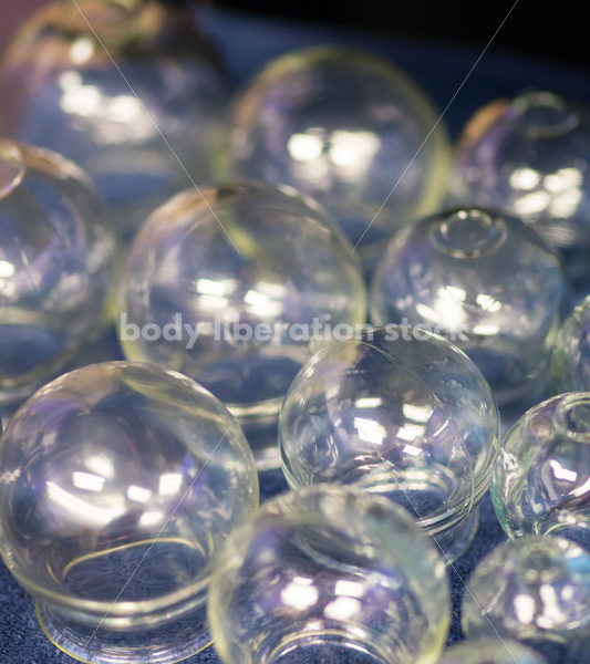 Immigration and Small Business Stock Image: Cupping Supplies in Massage Therapy Office - Body Liberation Photos