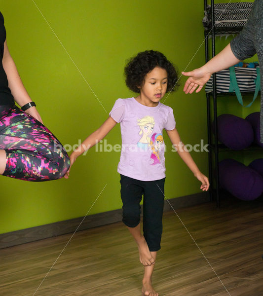 Joyful Movement Stock Image: Family Yoga Class - Body positive stock and client photography + more | Seattle