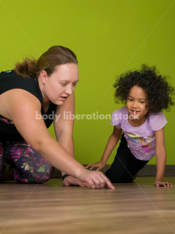 Joyful Movement Stock Image: Family Yoga Class - Body positive stock and client photography + more | Seattle
