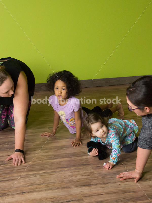 Joyful Movement Stock Image: Family Yoga Class - Body positive stock and client photography + more | Seattle
