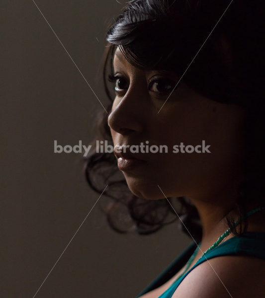 Plus Size Stock Photo: Young African American Woman Portrait - Body Liberation Photos