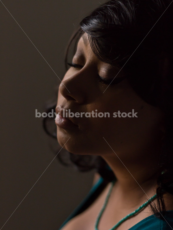 Plus Size Stock Photo: Young African American Woman Portrait - Body Liberation Photos