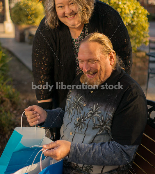 Retail Microstock Image: Older Couple on Shopping Trip - Body Liberation Photos