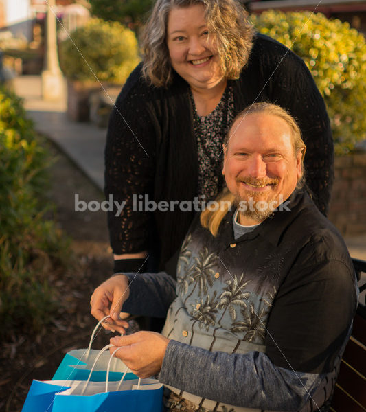 Retail Microstock Image: Older Couple on Shopping Trip - Body Liberation Photos