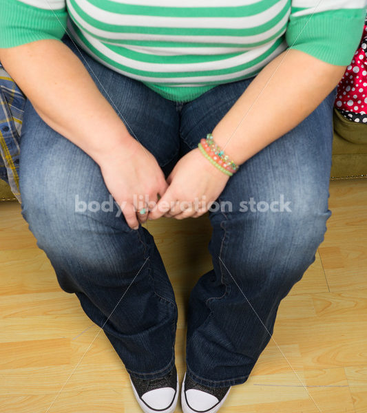 Retail Stock Photo: Plus Size Woman Shops for Clothing - Body Liberation Photos