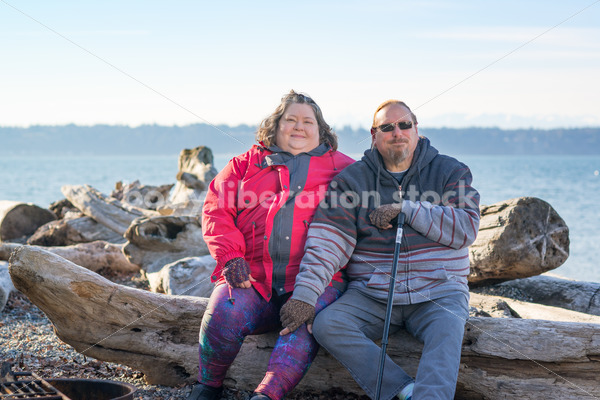 Royalty Free Stock Image: Joyful Movement with Partially Disabled Couple - Body Liberation Photos