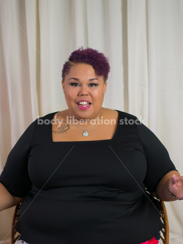 Royalty Free Stock Photo: Confident, Body Positive Black Woman - Body Liberation Photos