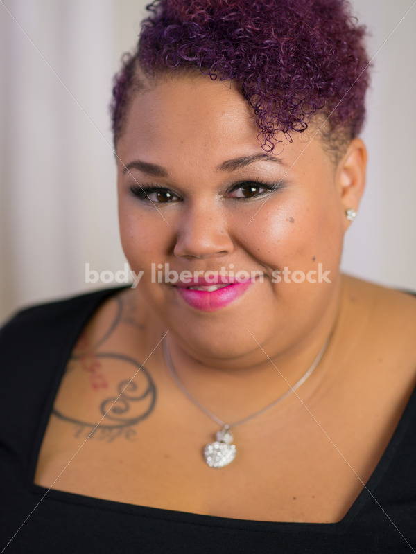 Royalty Free Stock Photo: Confident, Body Positive Black Woman - Body Liberation Photos