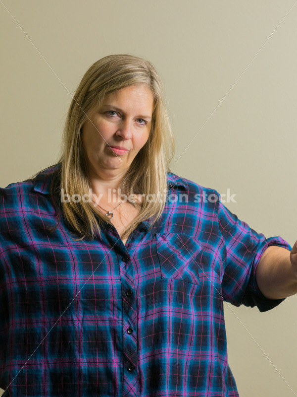 Royalty Free Stock Photo for Dieting Recovery: Woman Breaking Tape Measure - Body Liberation Photos