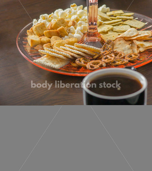 Royalty Free Stock Photo for Intuitive Eating: Variety of Foods on Dining Table - Body Liberation Photos