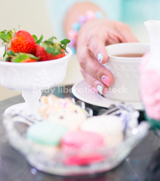 Self Care Stock Photo: Afternoon Tea and Sweets - Body Liberation Photos