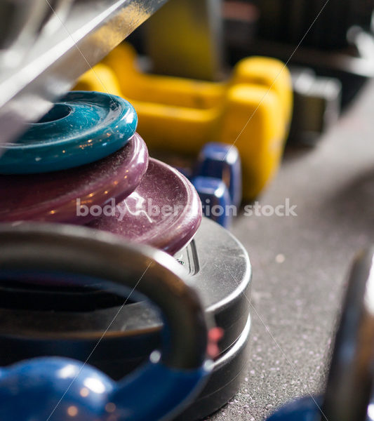 Stock Photo: Hand Weights Used by Plus Size Fitness Trainer - Body Liberation Photos