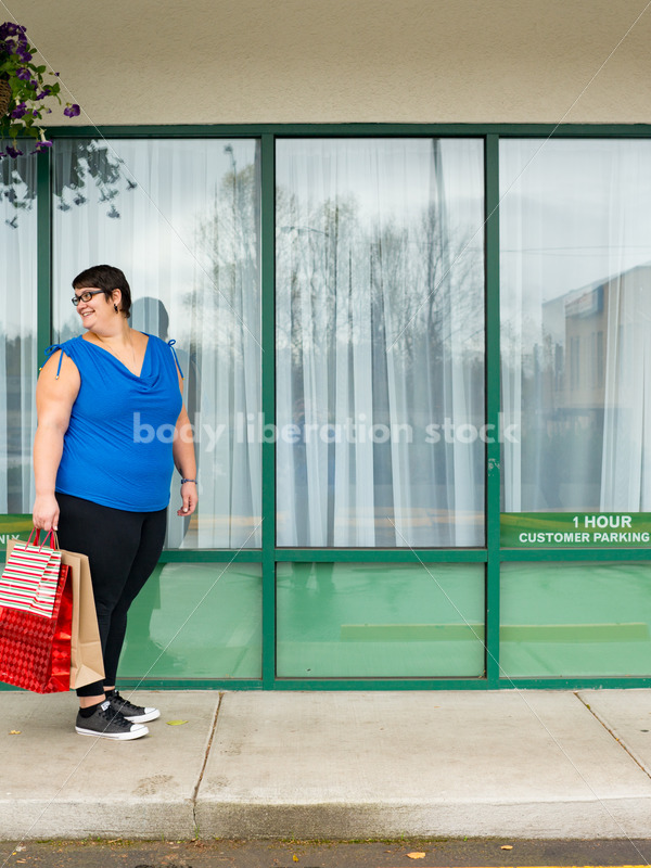 Stock Photo: Plus Size Woman Goes Christmas Shopping - Body Liberation Photos