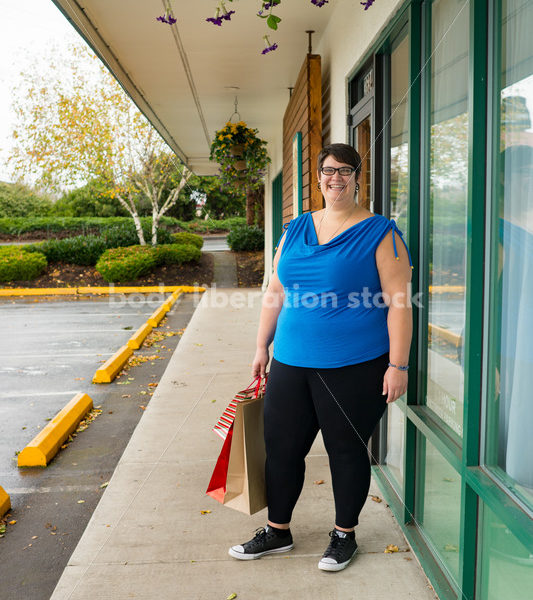 Stock Photo: Plus Size Woman Goes Christmas Shopping - Body Liberation Photos