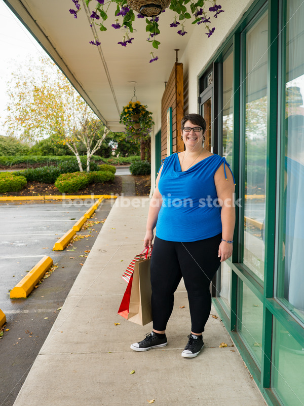 Stock Photo: Plus Size Woman Goes Christmas Shopping - Body Liberation Photos