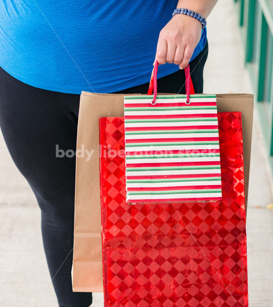 Stock Photo: Plus Size Woman Goes Christmas Shopping - Body Liberation Photos