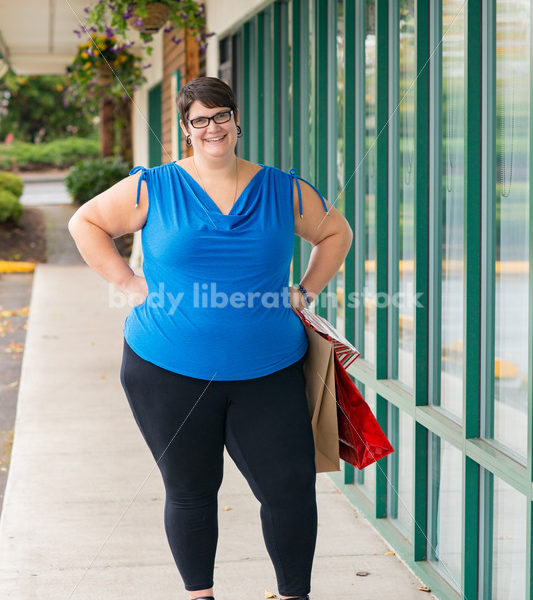 Stock Photo: Plus Size Woman Goes Christmas Shopping - Body Liberation Photos