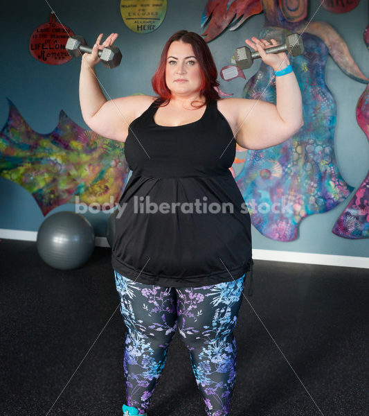 Stock Photo: Plus Size Woman HAES Body Positive Fitness Instructor - Body Liberation Photos