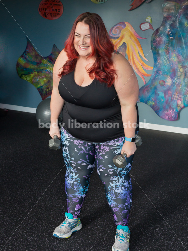 Stock Photo: Plus Size Woman HAES Body Positive Fitness Instructor - Body Liberation Photos