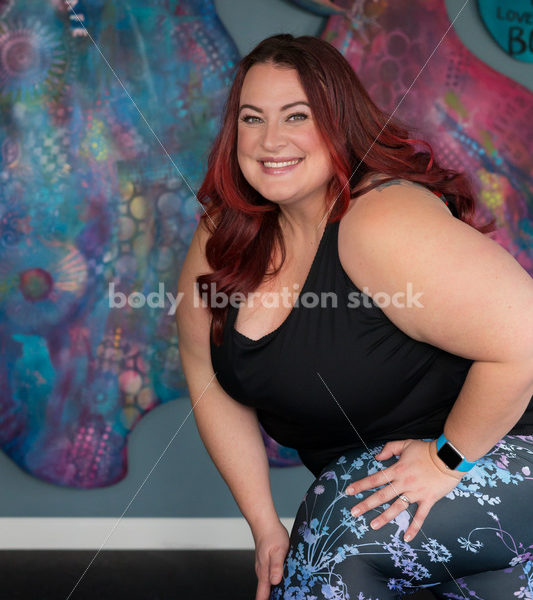 Stock Photo: Plus Size Woman HAES Body Positive Fitness Instructor - Body Liberation Photos