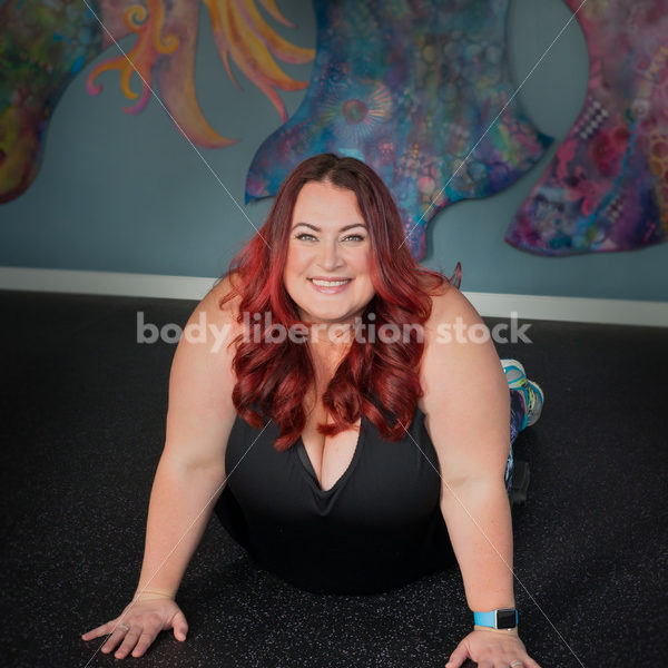 Stock Photo: Plus Size Woman HAES Body Positive Fitness Instructor - Body Liberation Photos