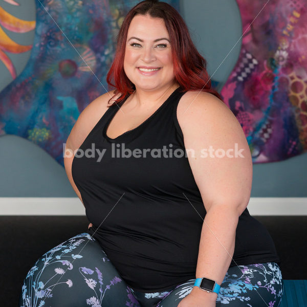 Stock Photo: Plus Size Woman HAES Body Positive Fitness Instructor - Body Liberation Photos